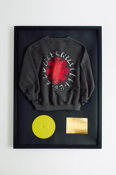 Zara RED HOT CHILI PEPPERS © EMBROIDERED SWEATSHIRT - Anthracite grey