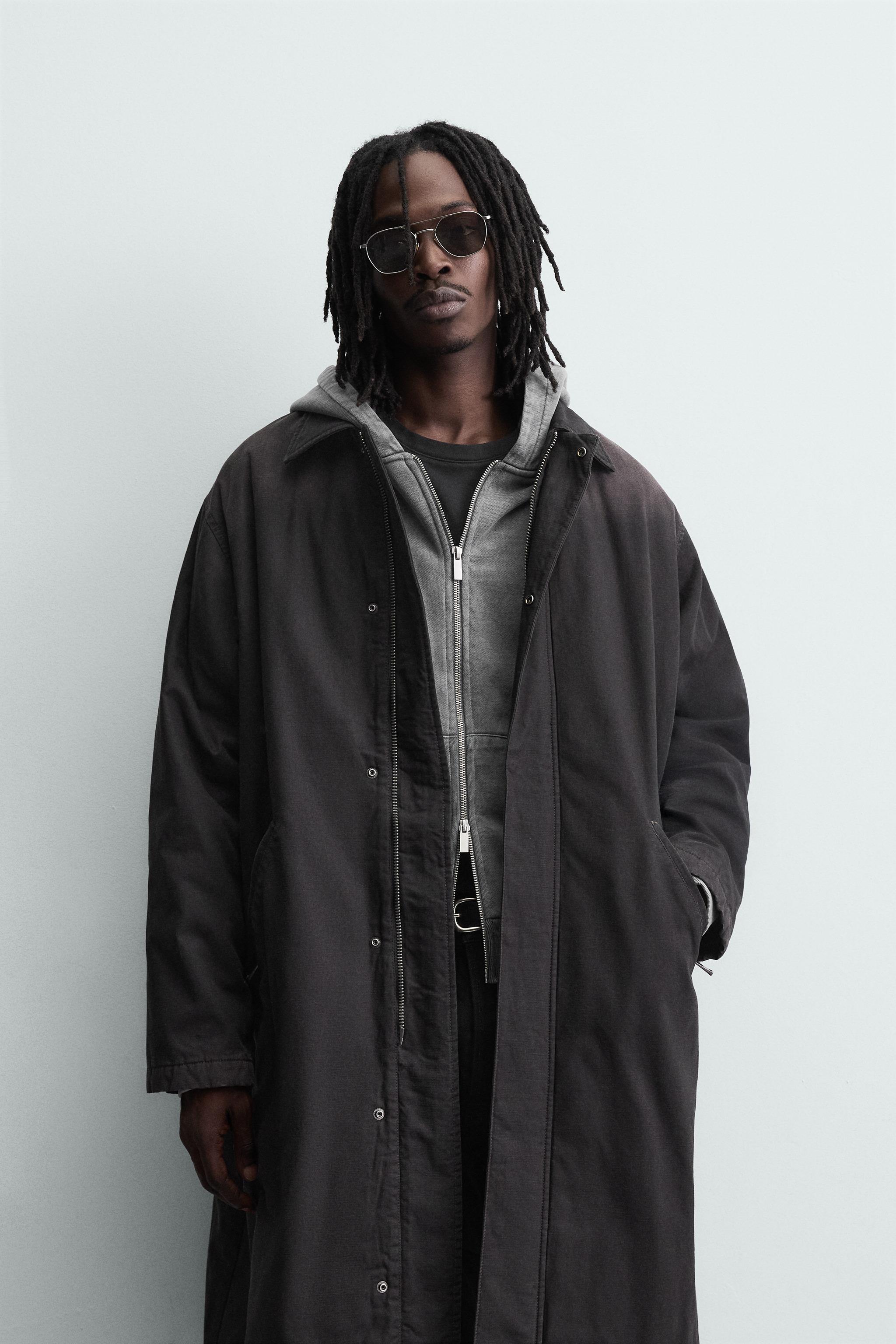 ウォッシュドデニムコート - ブラック | ZARA Japan / 日本