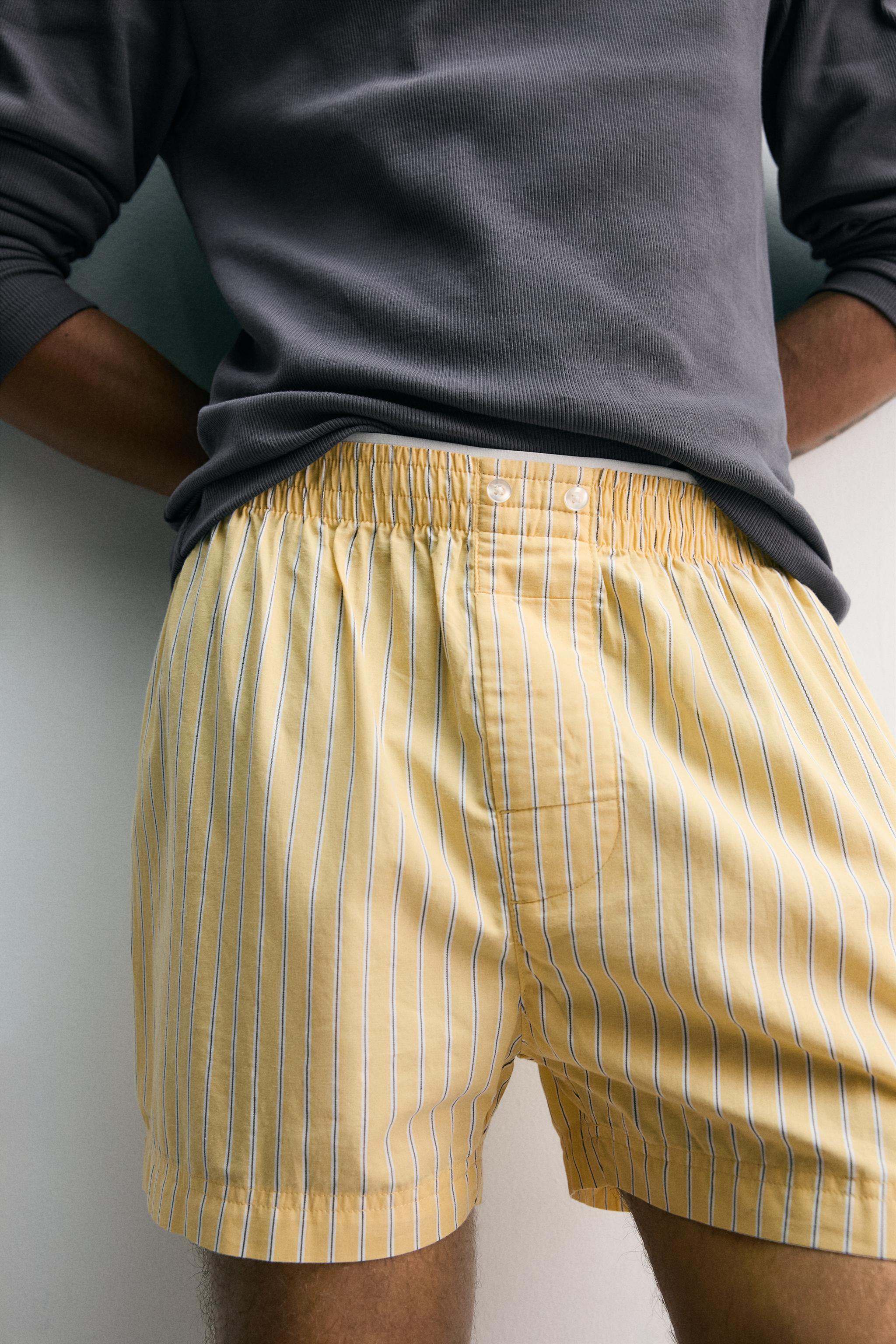 LOT DE 2 BOXERS EN POPELINE COMBINÉE