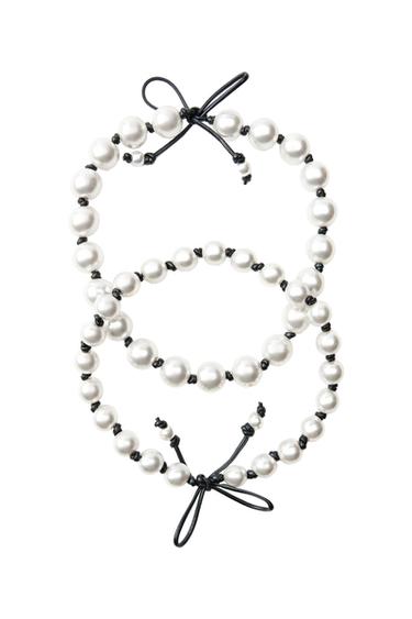 PACK OF 2 FAUX PEARL NECKLACES