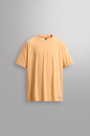 CAMISETA RUNNING MANGA CORTA - Naranja de Zara