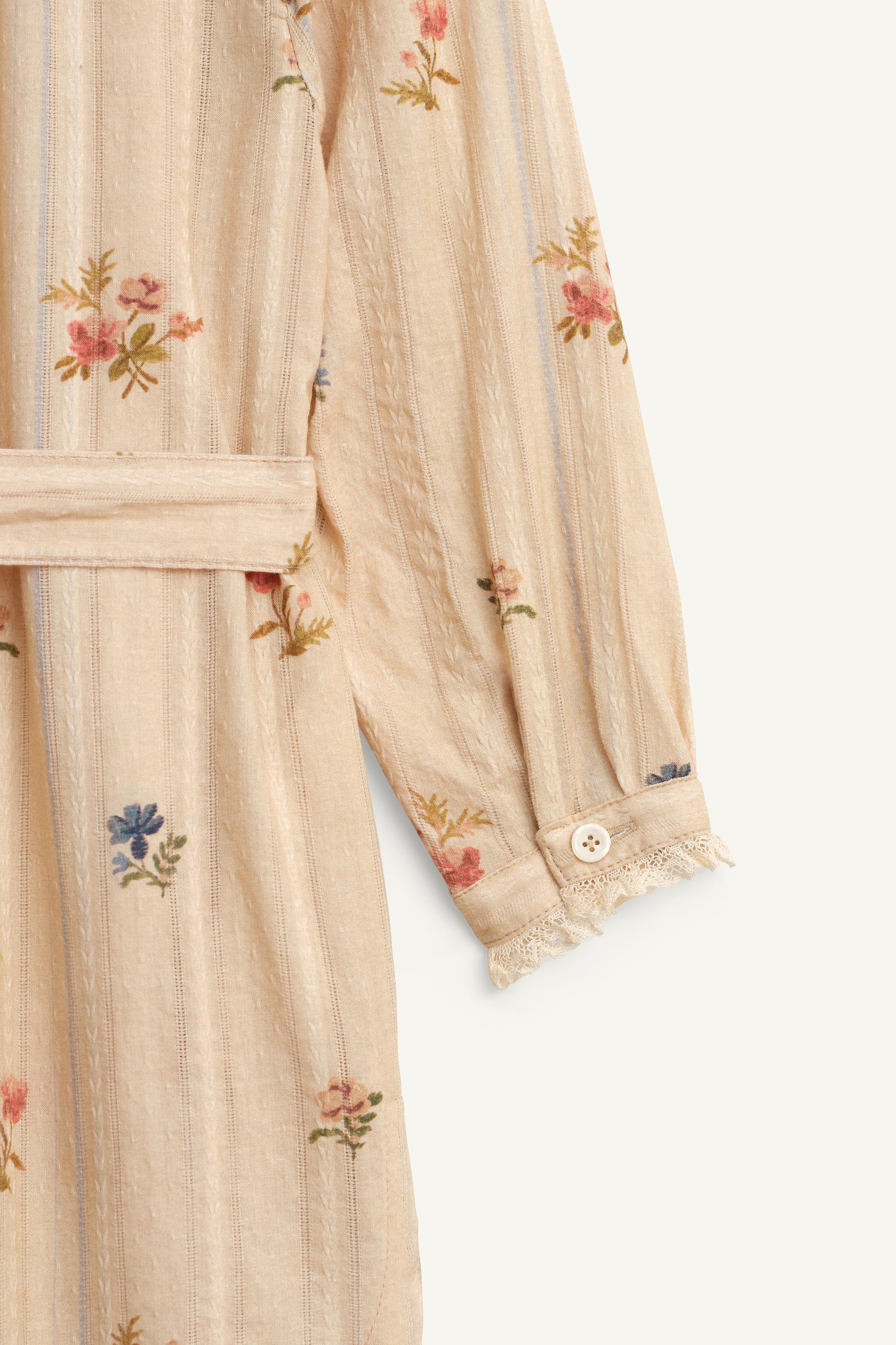 LIMITED EDITION FLORAL PRINT SHIRT DRESS