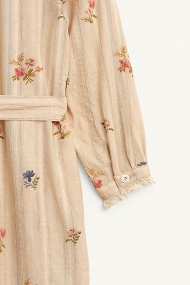 ROBE CHEMISE IMPRIMÉ FLEURS ÉDITION LIMITÉE - Imprimée de Zara - Image 9