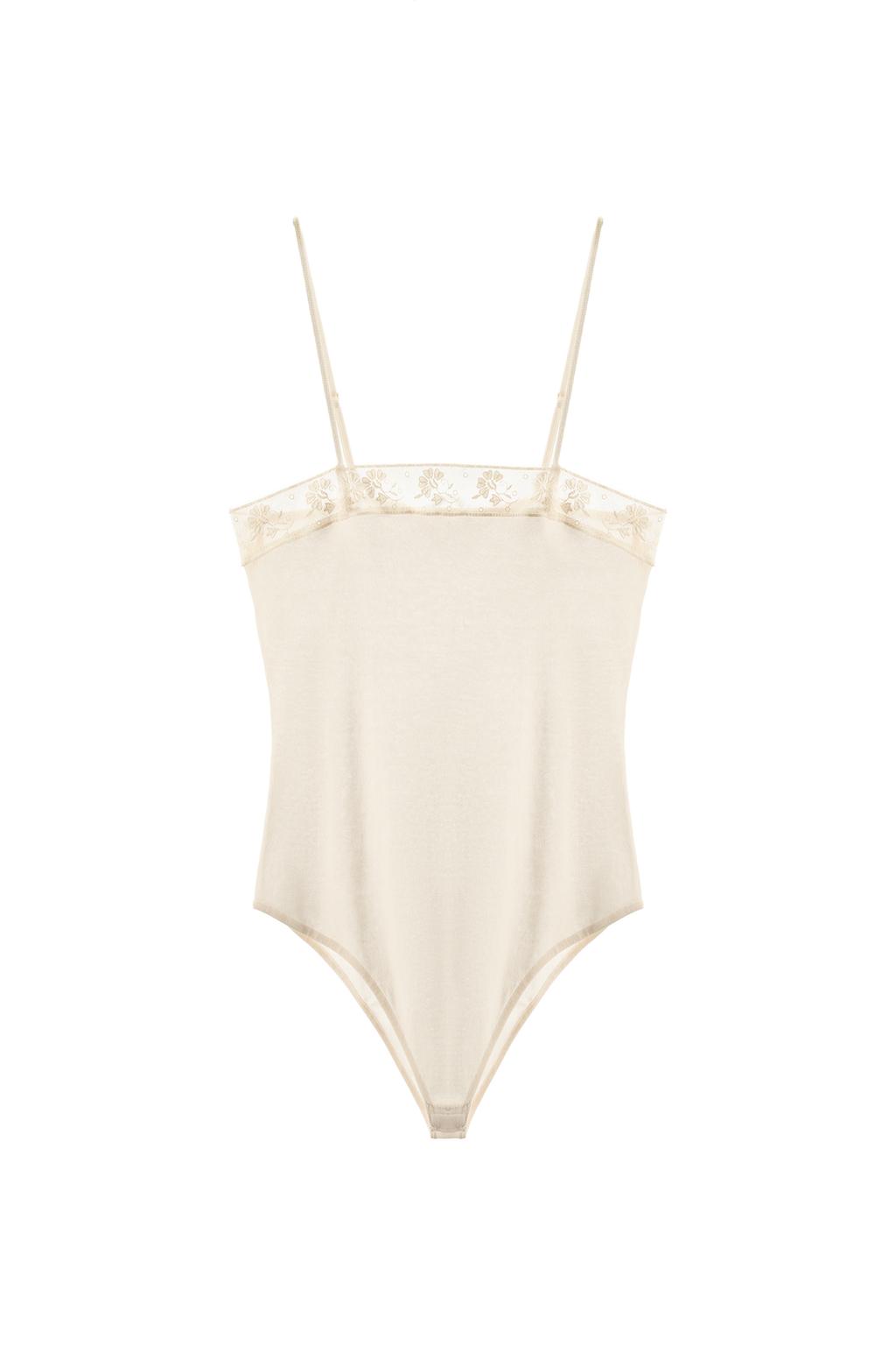 FINE KNIT LACE BODYSUIT - image 3