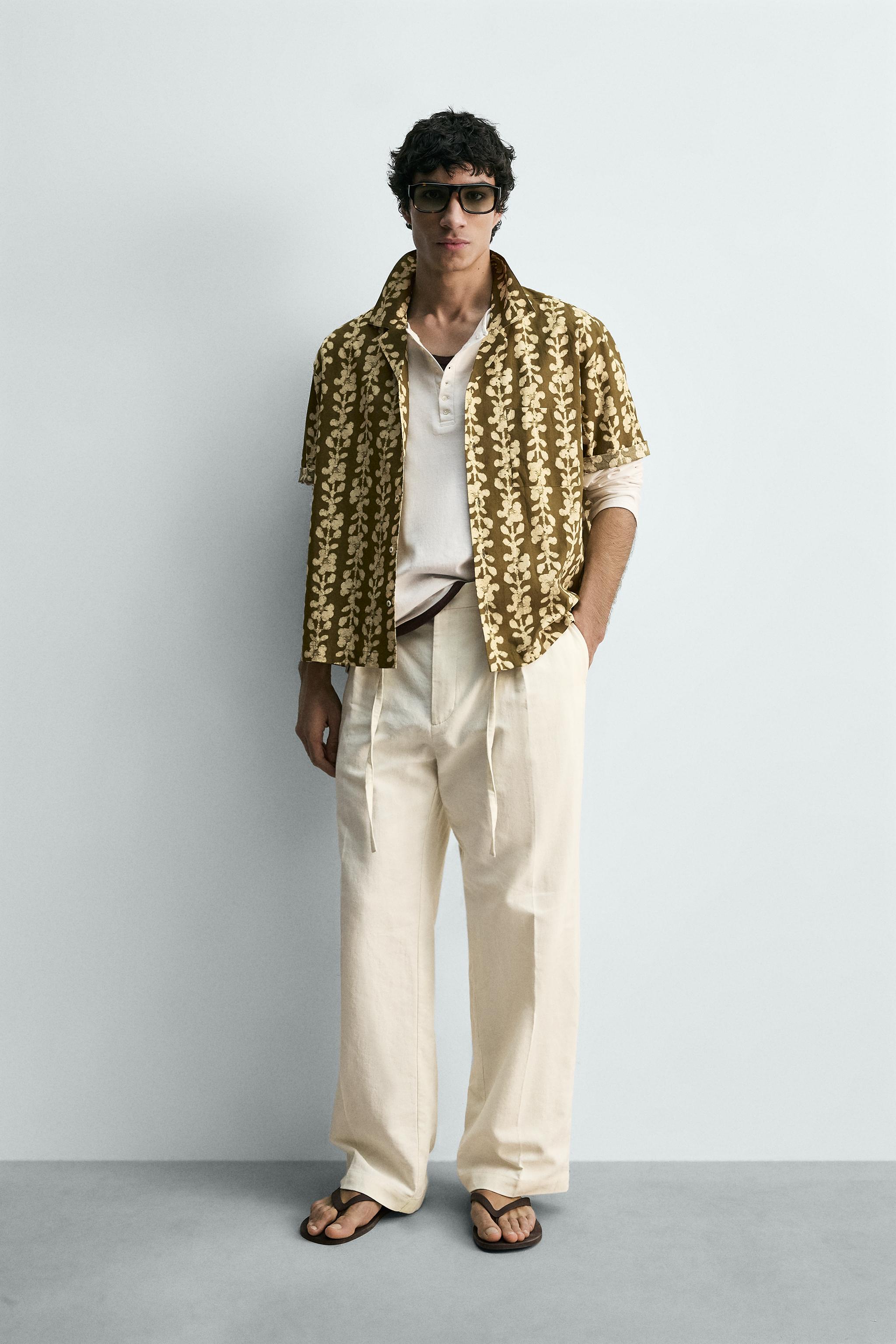 H BEAUTY&amp;YOUTH GEOMETRIC PRINT シャツ Geometry Blue Math Youth Hawaiian Shirt | Geek Tropical
