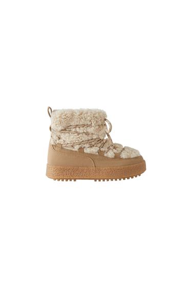 FLEECE ANKLE BOOTS
