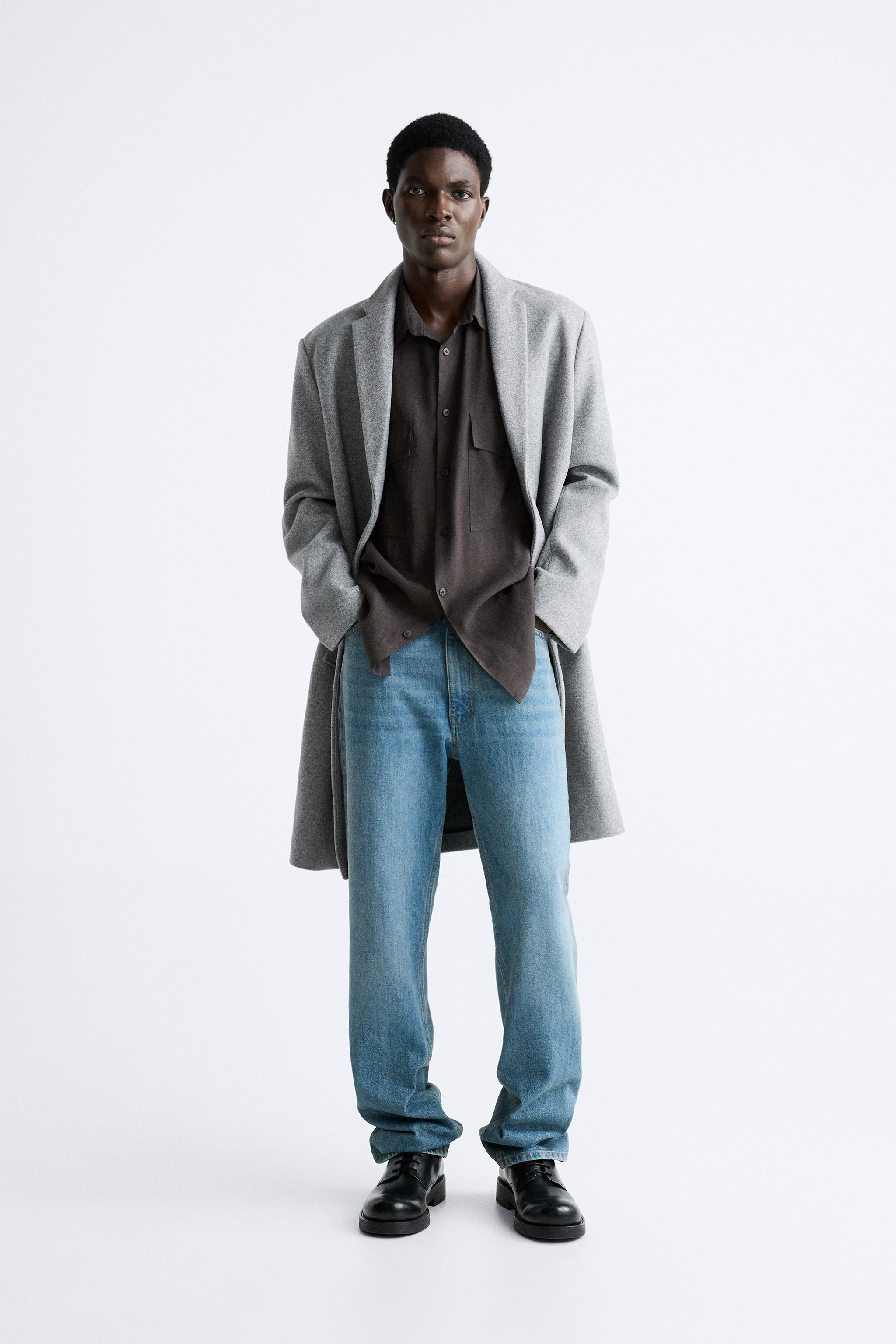 Grey 2024 coat man