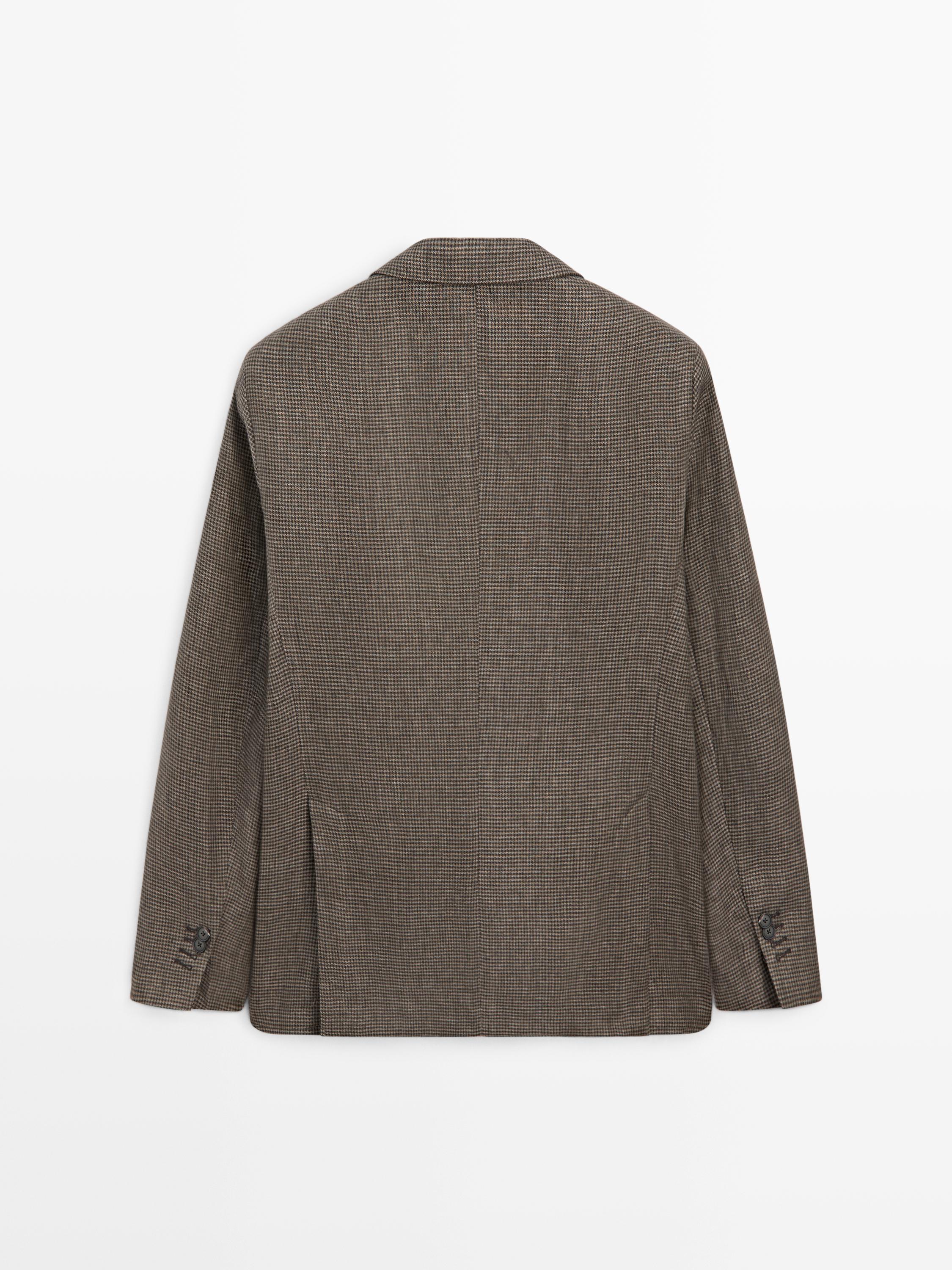 100% linen blazer with pocket details