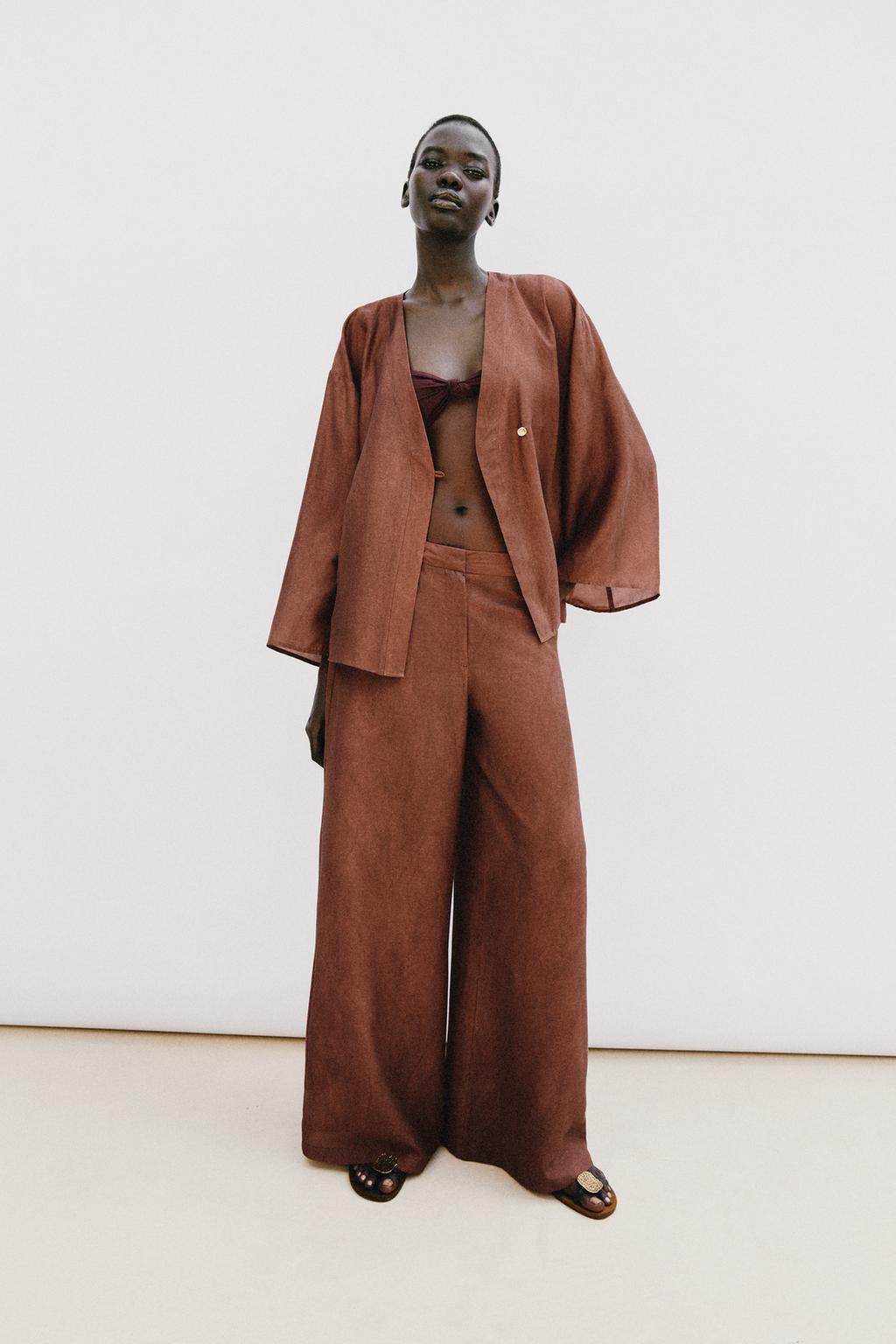 FLOWY WIDE LEG PANTS - image 2
