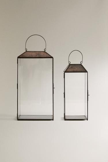 Zara BRASS LANTERN - Black