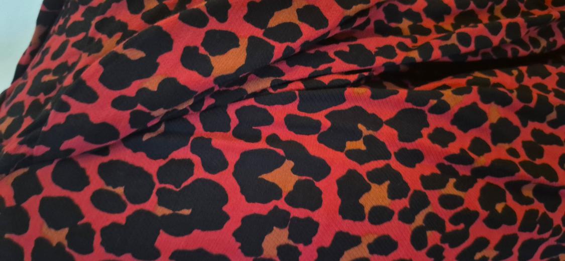 DRAPED ANIMAL PRINT BLOUSE - Image 2