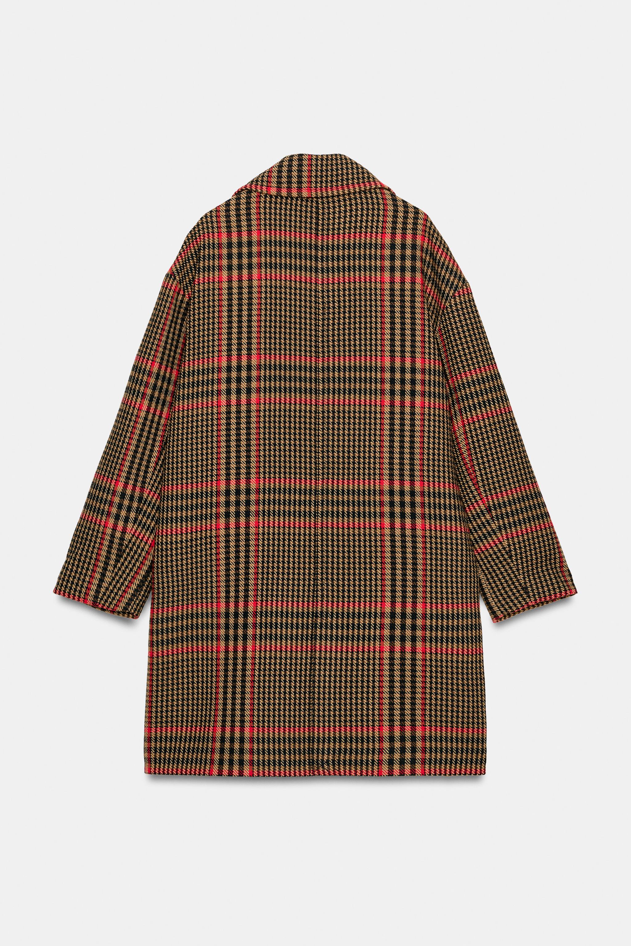 ZARA オーバーサイズチェック柄コート ZARA☆ザラ☆チェック柄オーバーサイズコート (ZARA/コート) 60862157