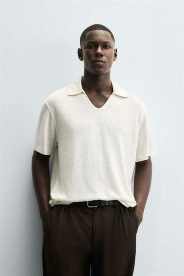 POLO PUNTO CÁÑAMO - VISCOSA - Crudo de Zara