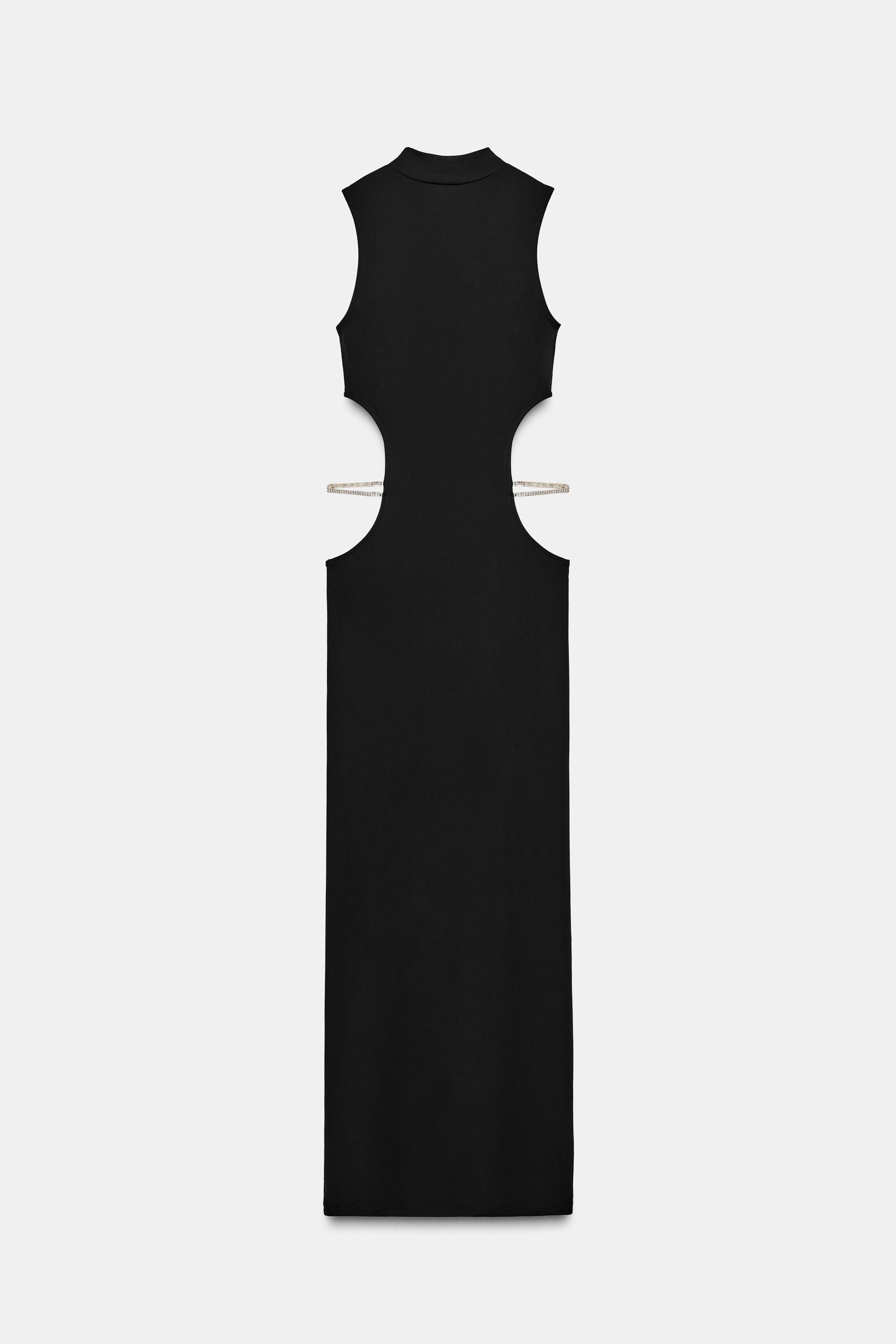 JEWEL CUT-OUT DRESS - Black | ZARA Australia