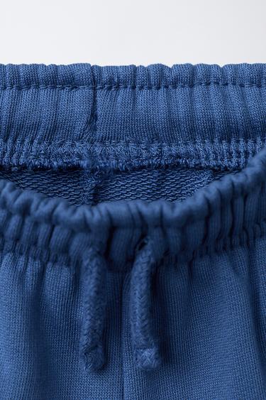 BERMUDA BASIQUE À INSCRIPTION - Bleu de Zara - Image 2