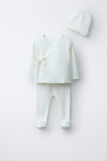 NEWBORN SET AND BAG - Oyster-white by Zara
