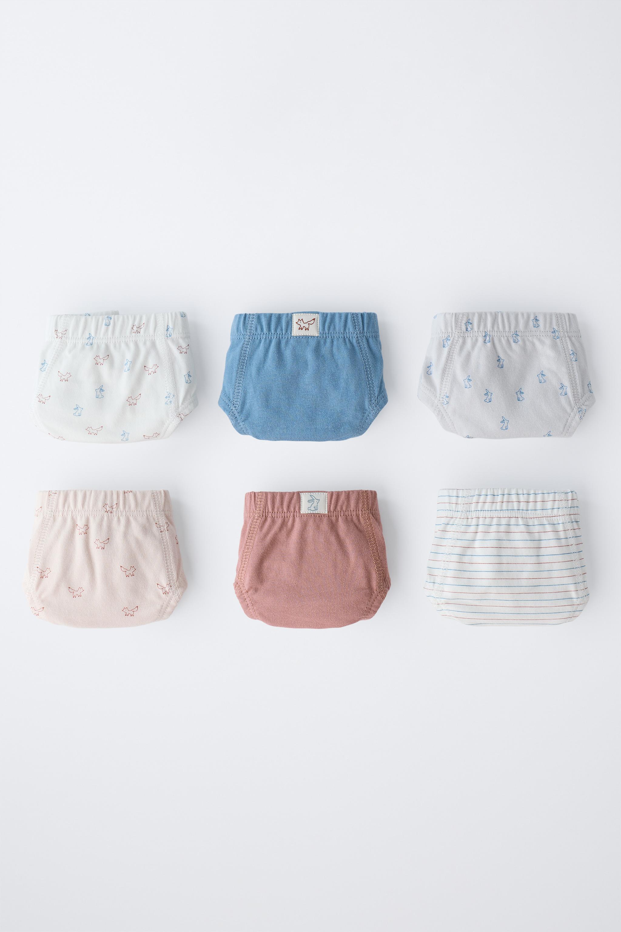 1 1/2-6 ANOS/ PACK SEIS CUECAS DE ANIMAIS - Multicolor | ZARA Brasil