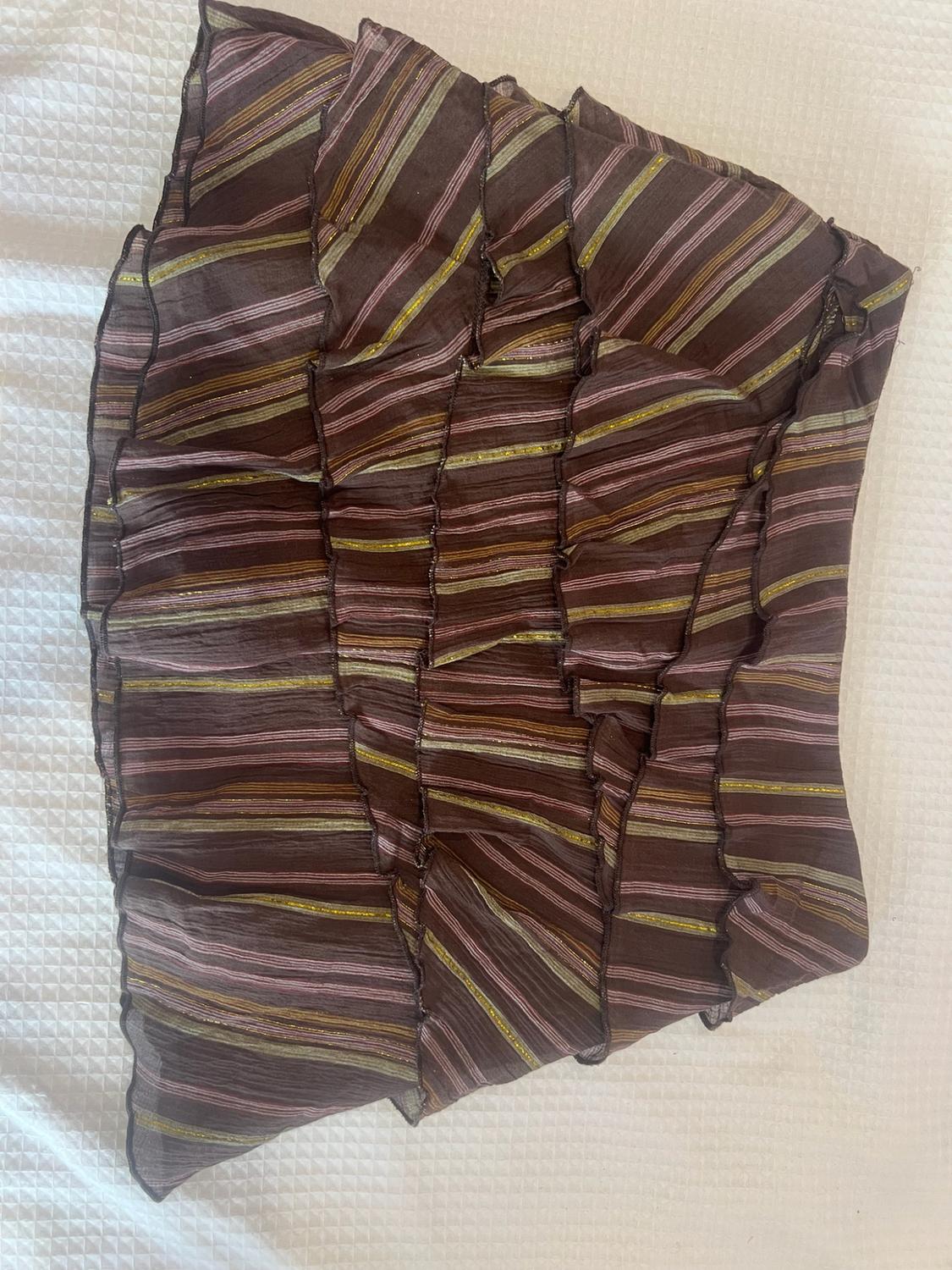 METALLIC THREAD STRIPED SKORT - Image 2