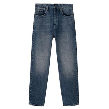 ストレートアンクルフィットジーンズインディゴブルーZaraのストレートアンクルフィットジーンズ - インディゴブルー 