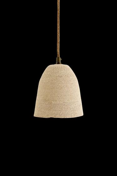 SMALL SEAGRASS CEILING LAMP - Light beige by Zara - Image 0