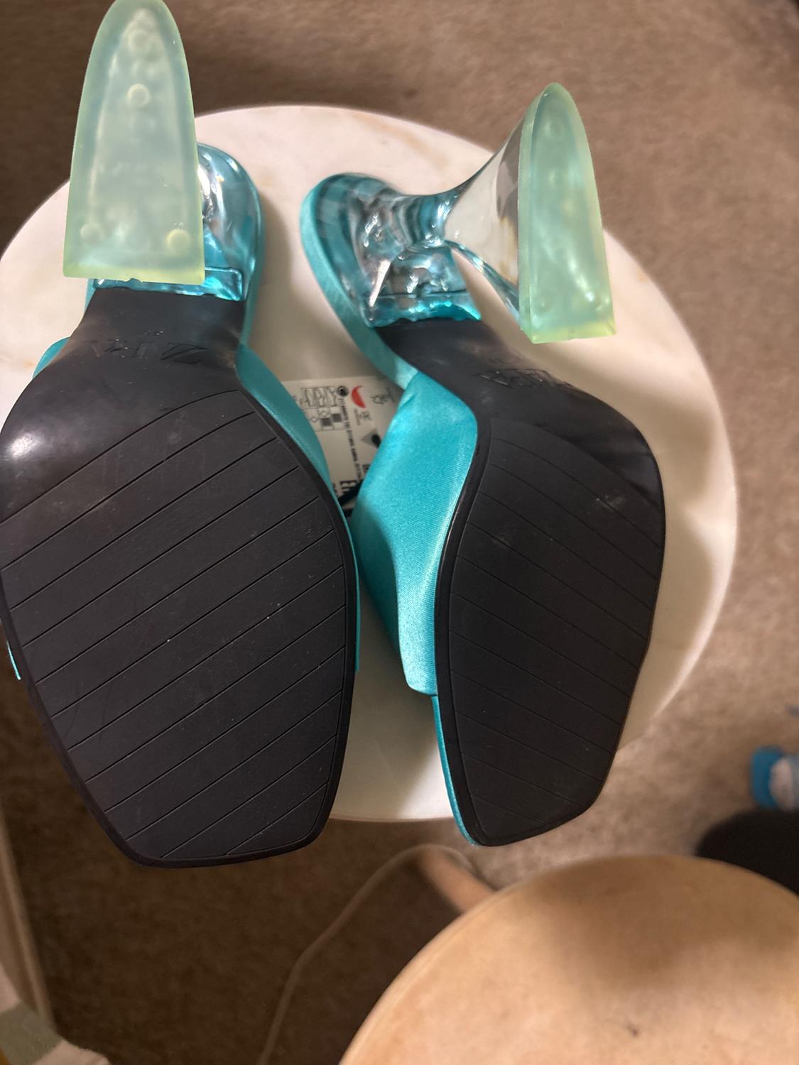 HIGH HEELED METHACRYLATE SANDALS - Image 3