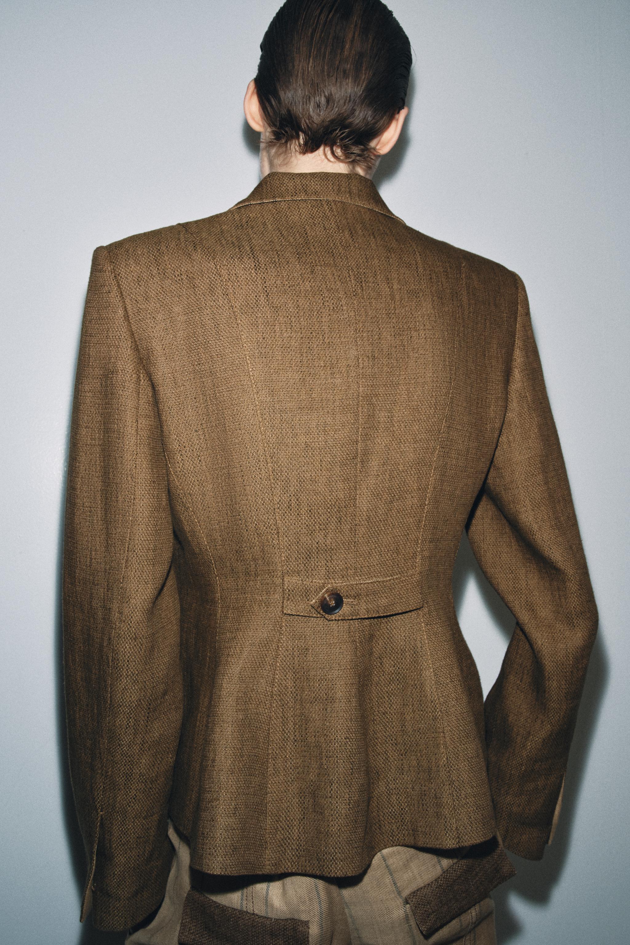 KETEN KARIŞIMLI BLAZER ZW COLLECTION - Görsel 3