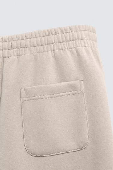 NEOPRENE-EFFECT BALLOON FIT TROUSERS - Stone by Zara - Image 9