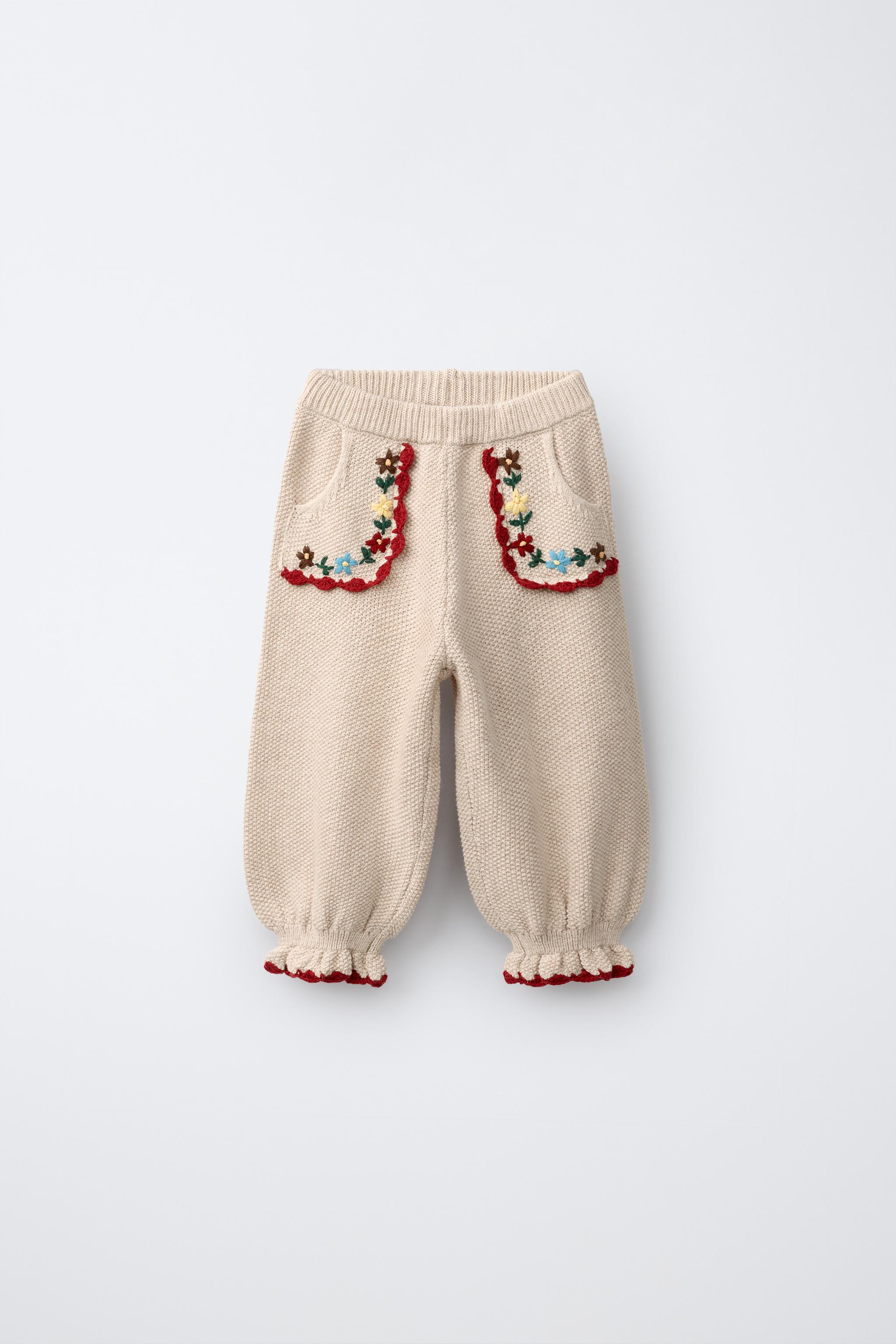 PANTALÓN PUNTO BOMBACHO BORDADO