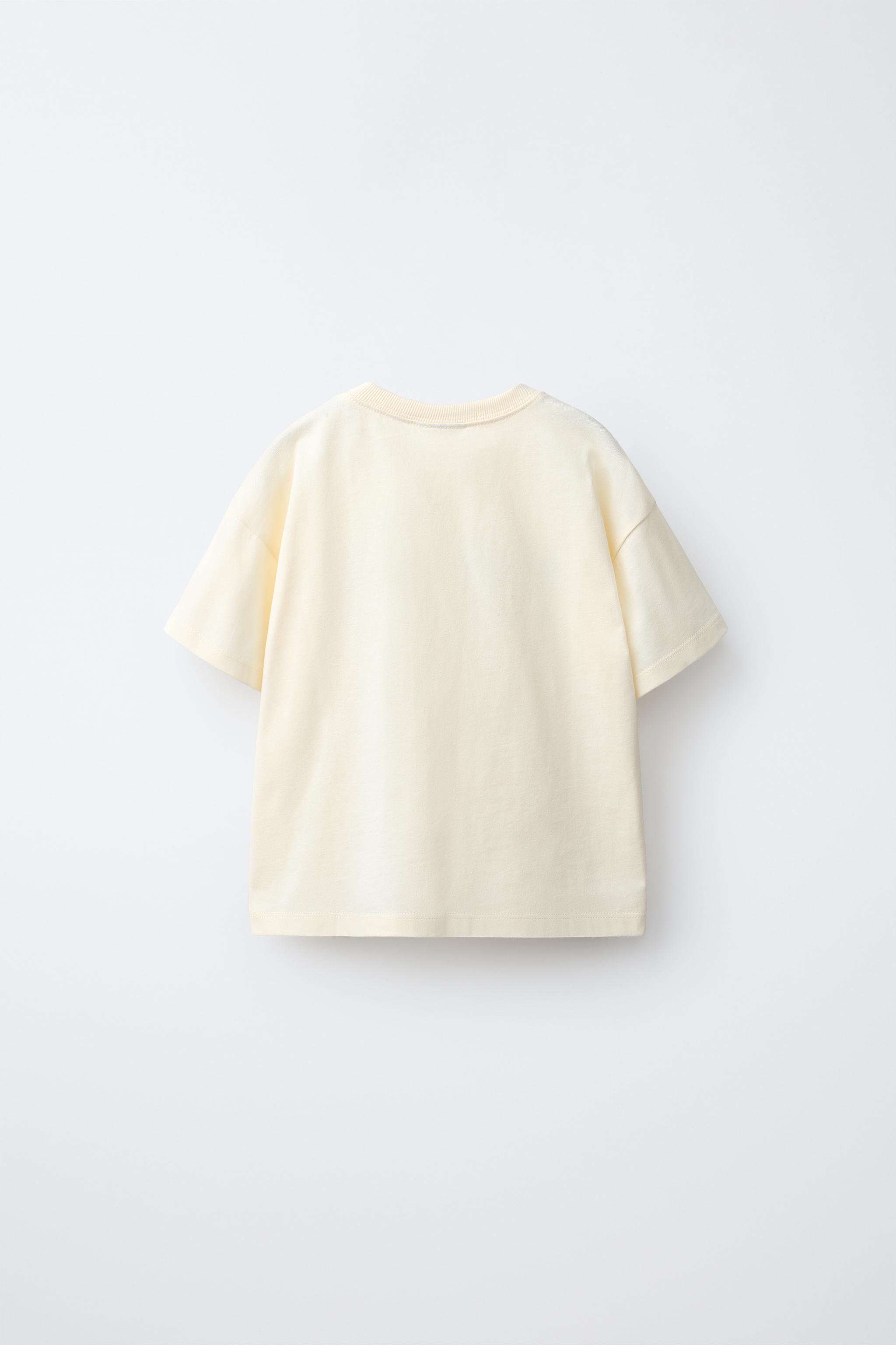 MUM AND DAD PRINT T-SHIRT — Light yellow