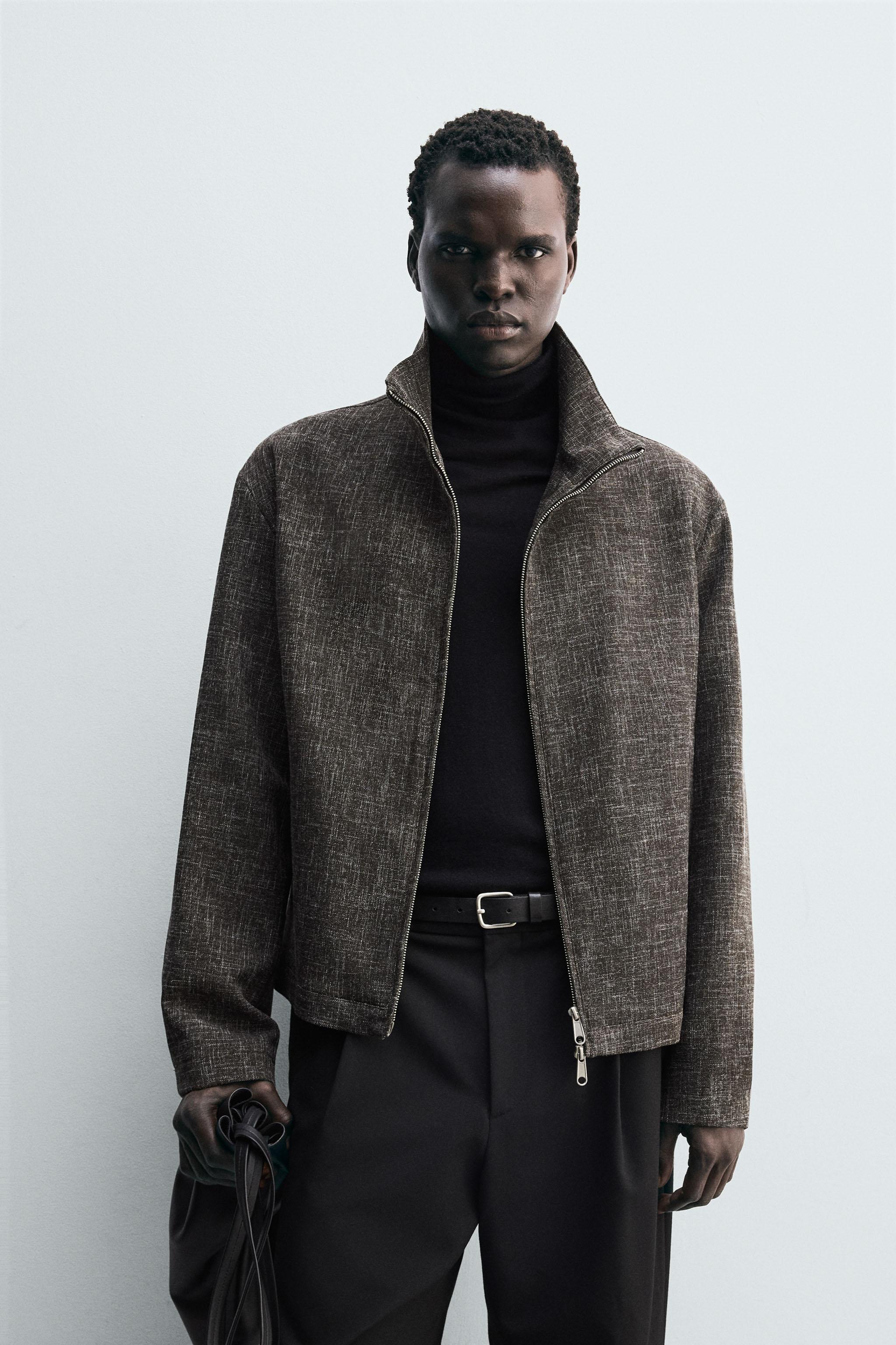 RELAXED FIT TEXTURED OVERSHIRT