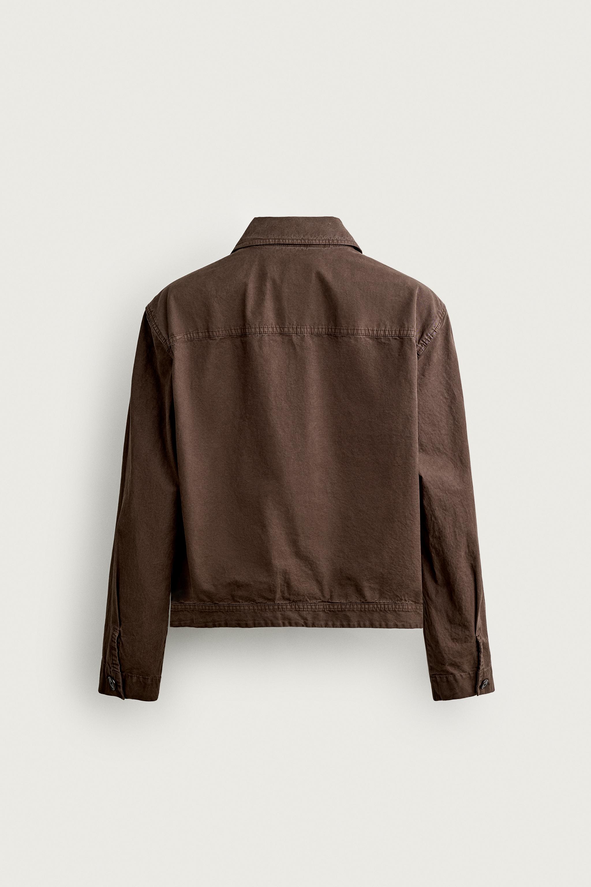 Zara RELAXED FIT CEPLİ İNCE CEKET görsel 4