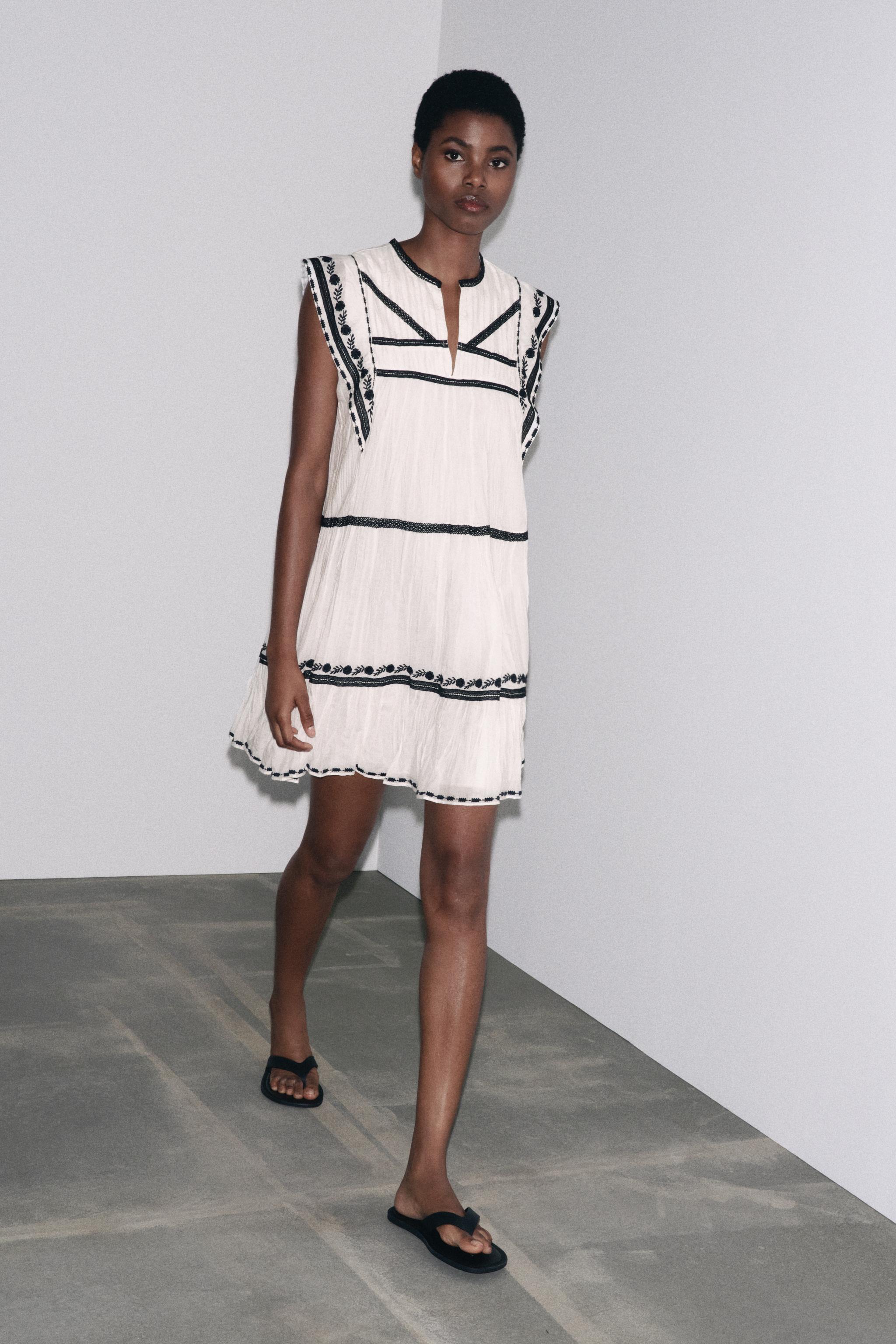 ROBE COURTE BRODÉE ZW COLLECTION