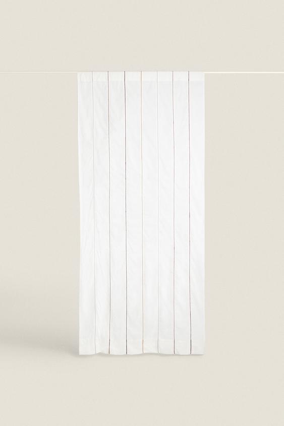 EMBROIDERED CURTAIN White ZARA United Kingdom
