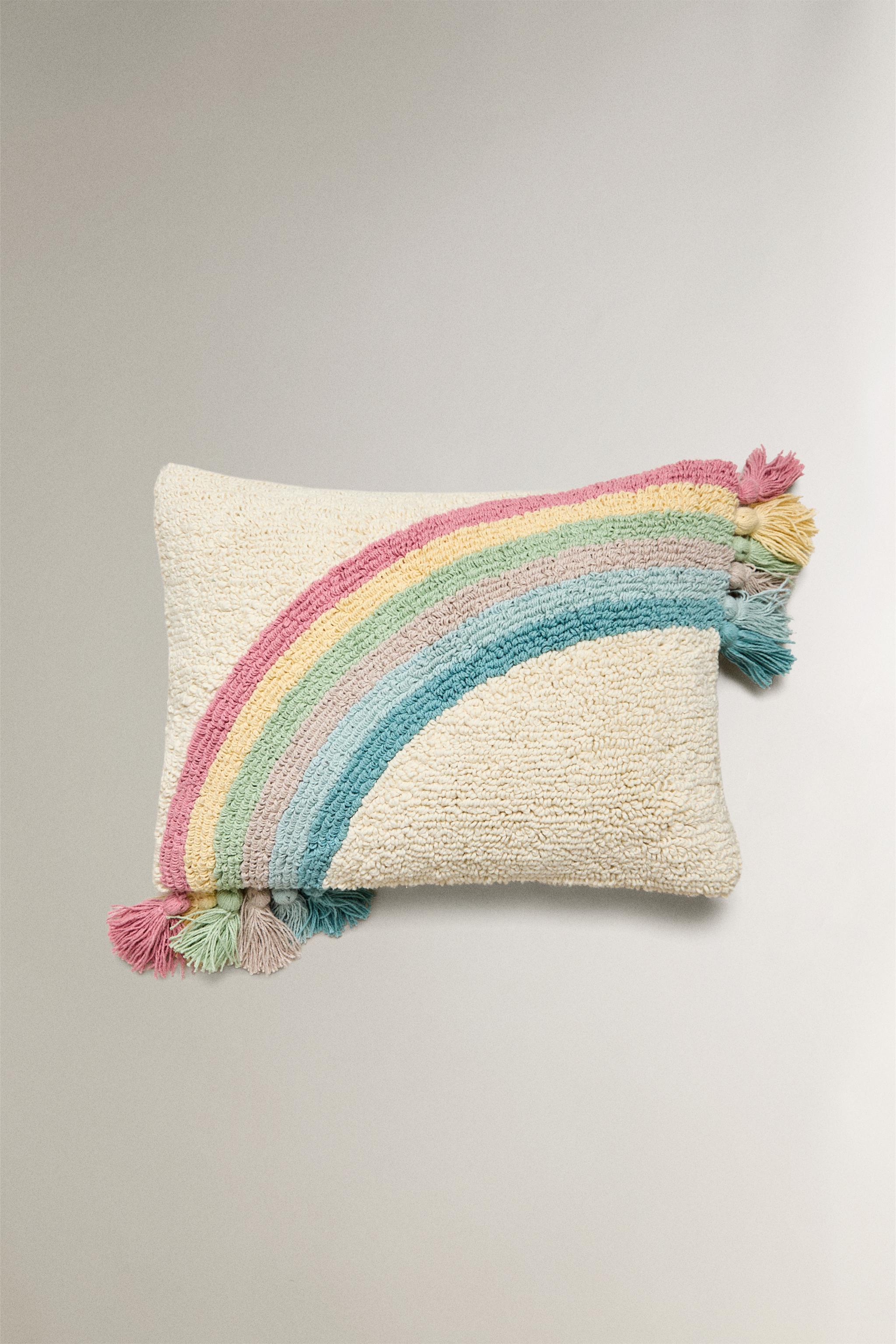 HOUSSE DE COUSSIN ENFANT ARCO-EN-CIEL