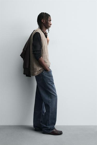REVERSIBLE INSIDE-OUT KNIT VEST - Sand by Zara - Image 3