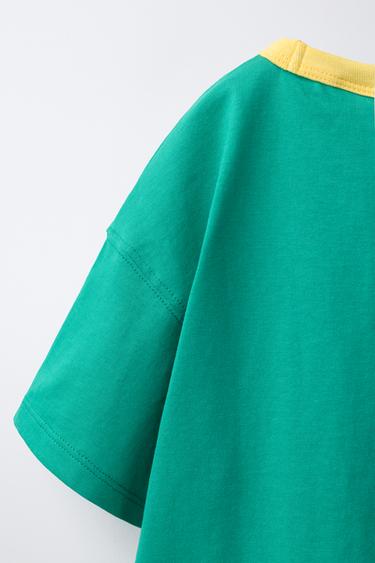 CASA LAWA X ZARA KIDS LOGO PRINT T-SHIRT - Green by Zara - Image 3