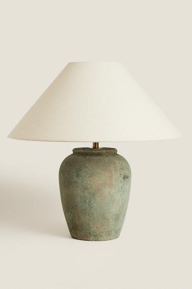TABLE LAMP WITH CERAMIC BASE - Red by Zara - Image 0