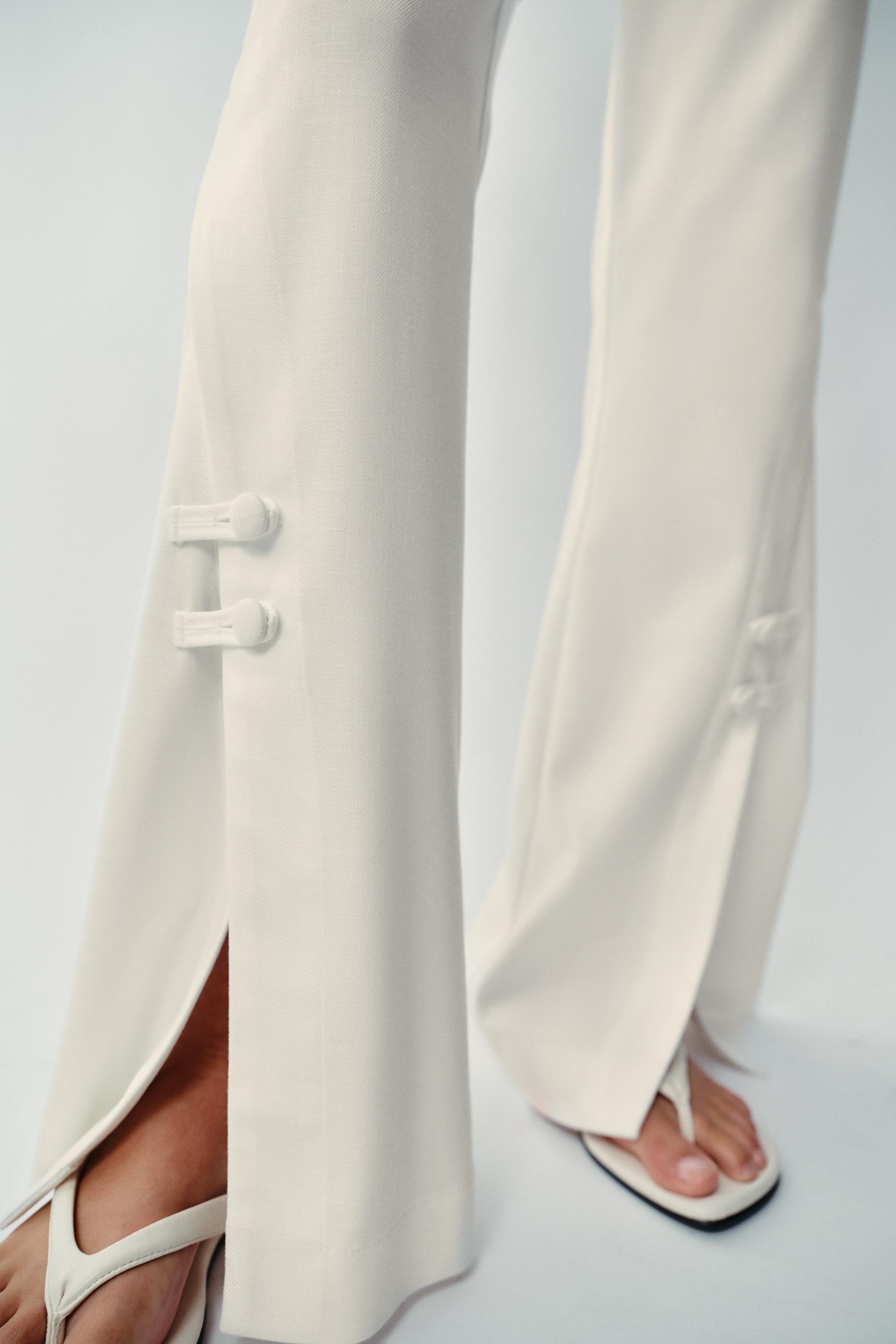 Женские брюки Zara PANTS WITH SLIT HEMS — фото 6