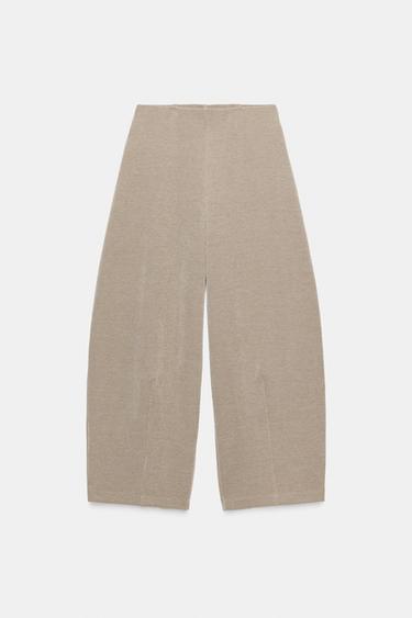 BALLOON CORDUROY TROUSERS - Beige by Zara