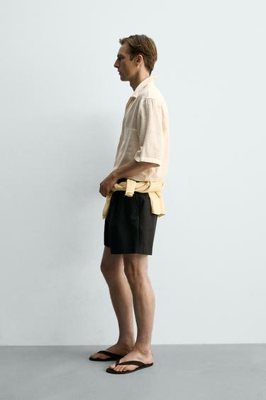 CHEMISE POLO COTON - VISCOSE - Beige de Zara - Image 3