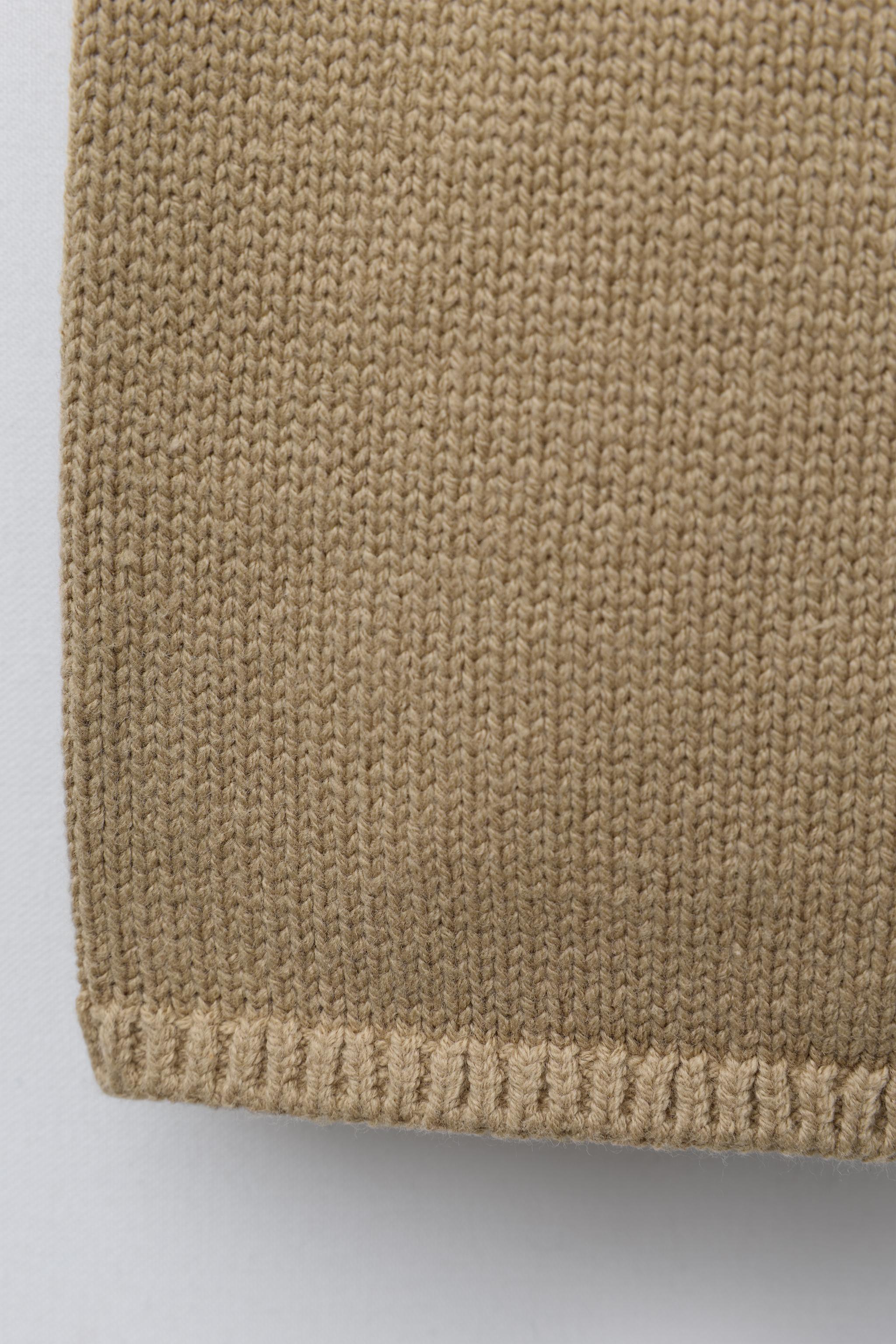 JUPE-CULOTTE EN MAILLE BRODÉE CŒURS