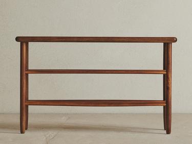 ACACIA SHOE BENCH — Brown 1