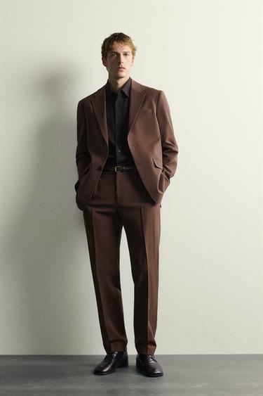 COSTUME REGULAR FIT EN COTON ET LAINE - 475 de Zara