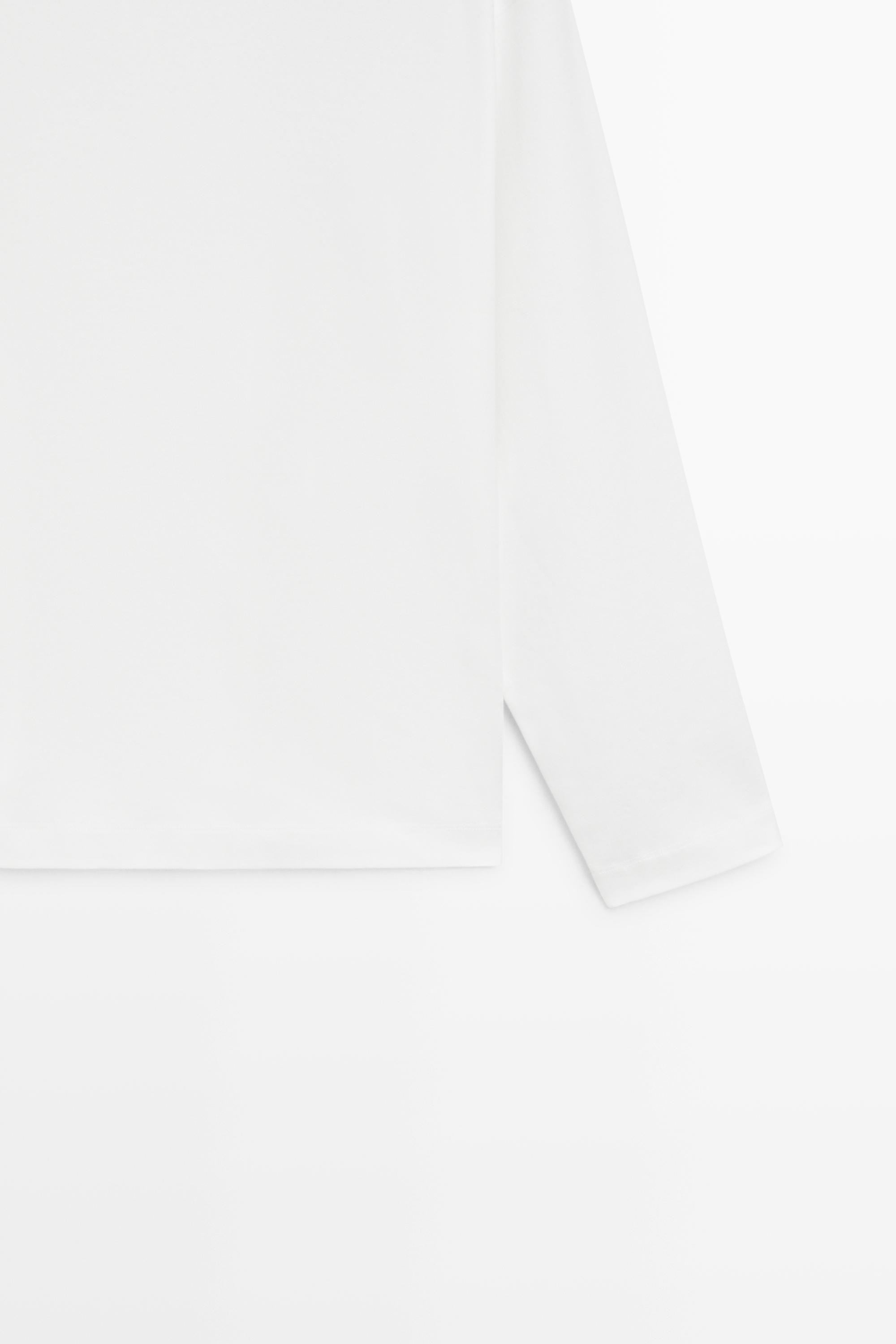 T-shirt boxy manches longues 100 % coton