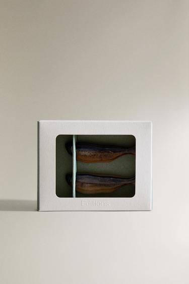 PACK OF FISH CERAMIC CHOPSTICK STANDS (PACK OF 2) - Blue by Zara - Image 4