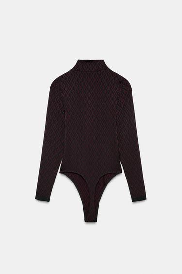 BODY JACQUARD SEAMLESS SKI COLLECTION - Bordeaux de Zara - Image 6