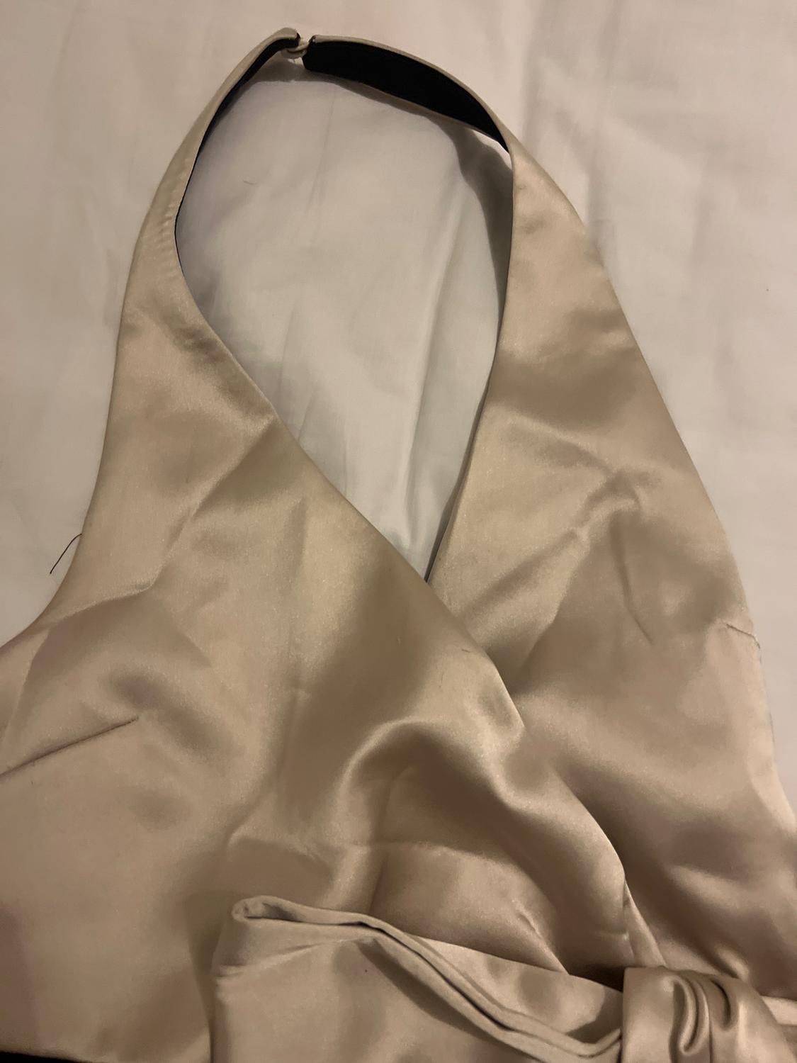 SATIN TOP WITH BOW - Image 3