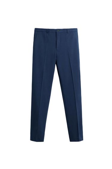 PANTALÓN TRAJE ESTRUCTURA - Azul tinta de Zara