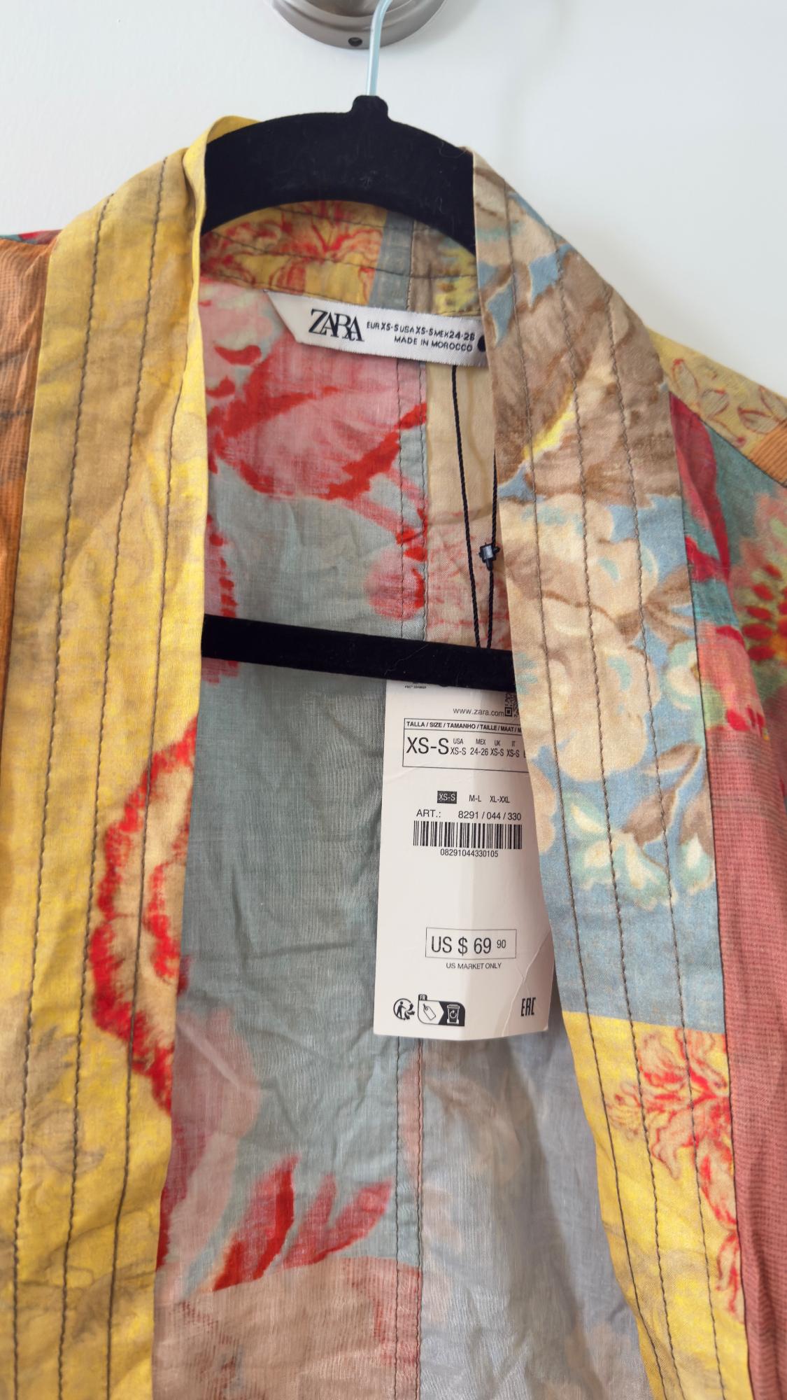 PATCHWORK PRINT BLOUSE - Image 3