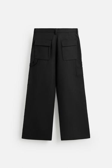 CARPENTER POCKET TROUSERS - Black by Zara - Image 7